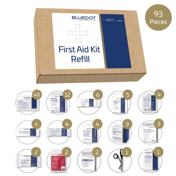 Blue Dot Large BS 8599-1 (2019) First Aid Kit Refill Thumbnail